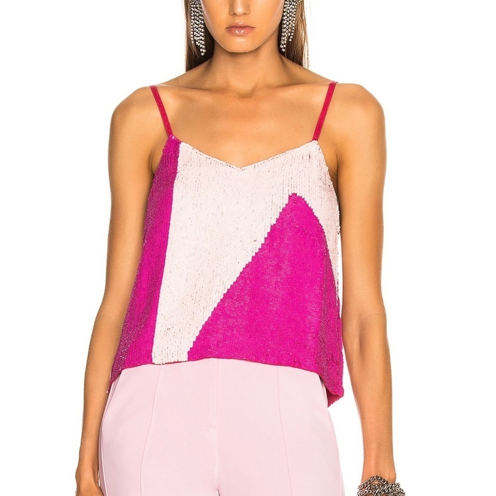 Retrofete Sandra Tank Sequin Pink (106)